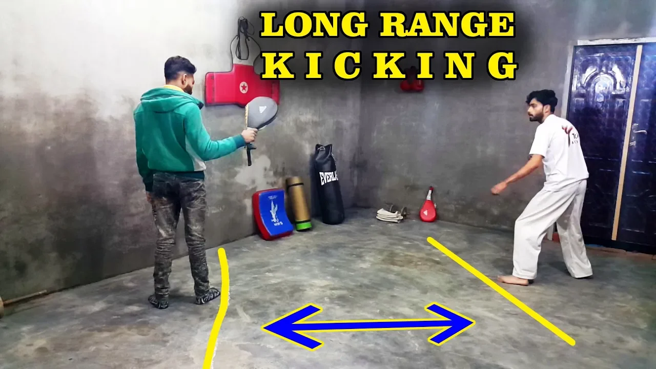 Kicking with Long Range - Taekwondo kicks training