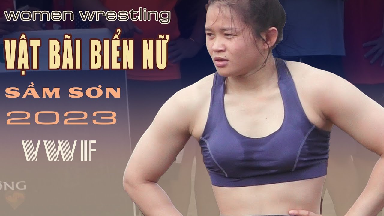 Vật nữ bãi biển Việt Nam lần thứ nhất..beach female wrestling. 2 chị em Mỹ Linh , Mỹ Hạnh..