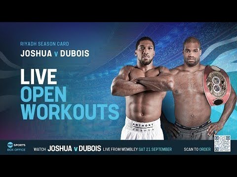 LIVE Anthony Joshua vs. Daniel Dubois Open Workouts | #RiyadhSeason background