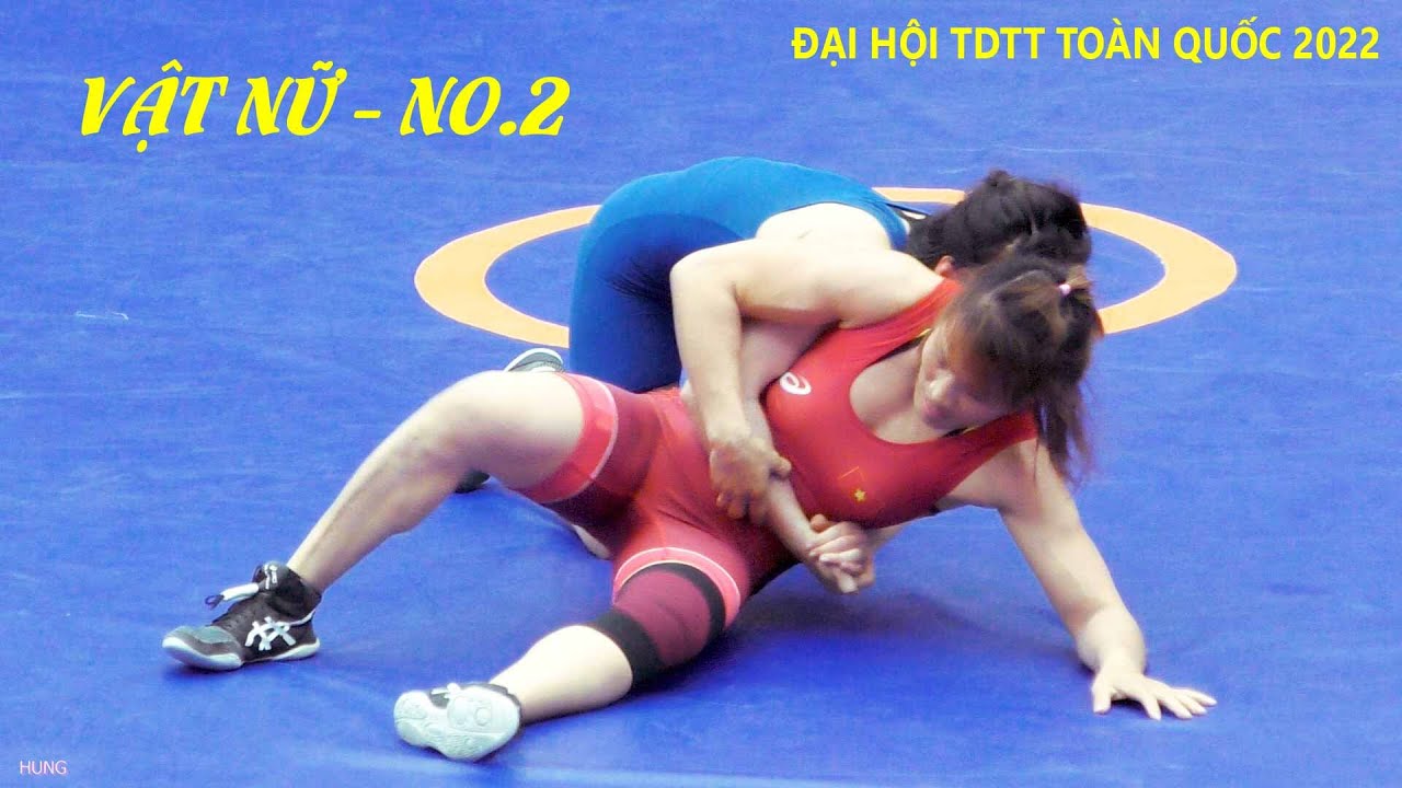 Vật nữ, Hạng 55 kg P.T.Huế - Hải phòng & Mỹ Linh - Huế .Women wrestling background