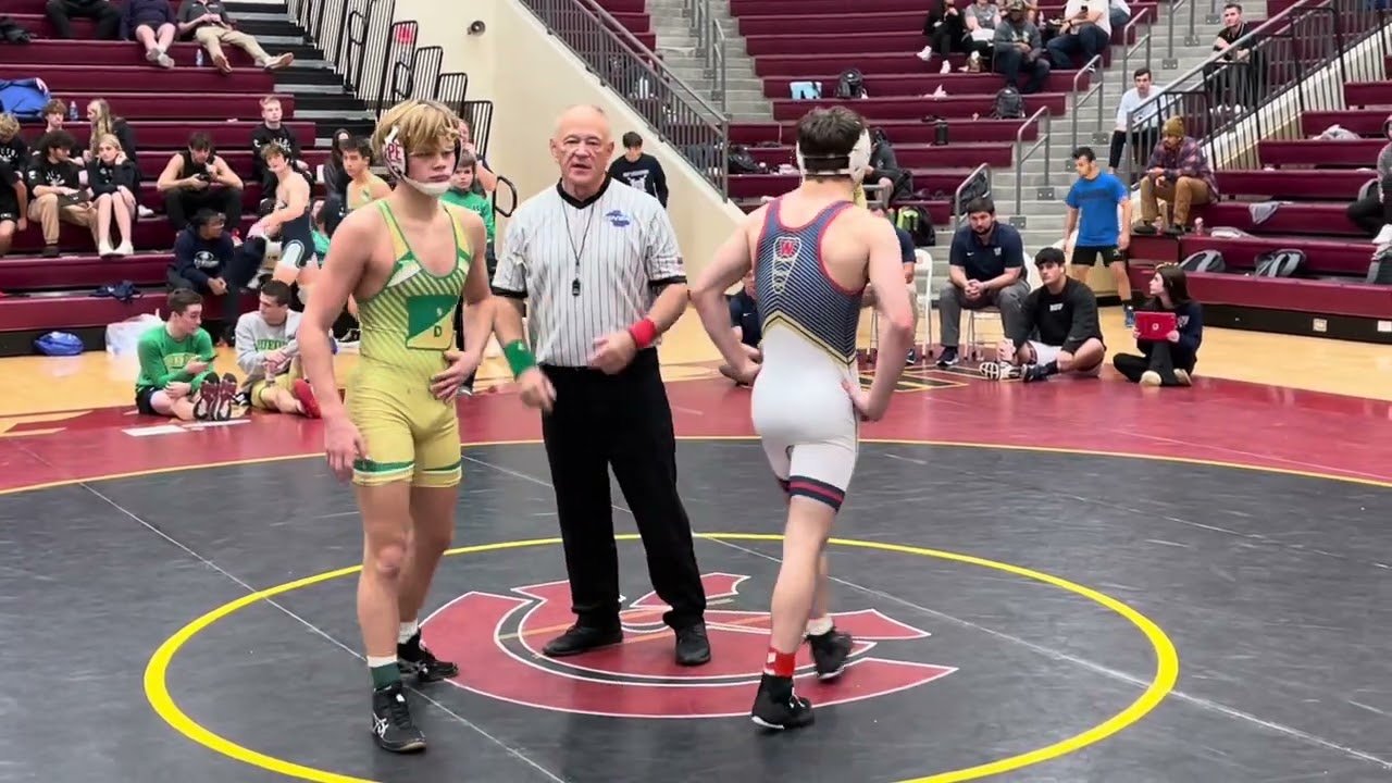 Gavin Pope Buford vs Zachary Wallace Woodland 144lbs Final at the Trojan Invite 2023 background