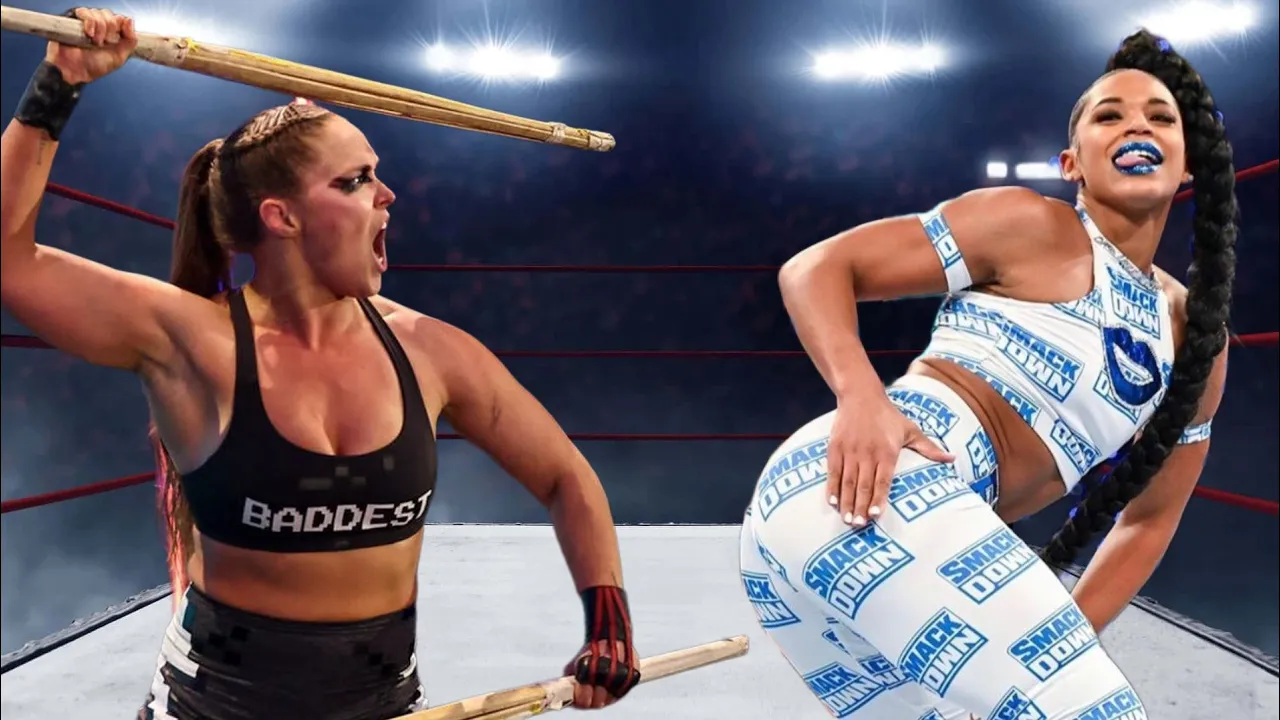 WWE Ronda Rousey vs. Bianca Belair background