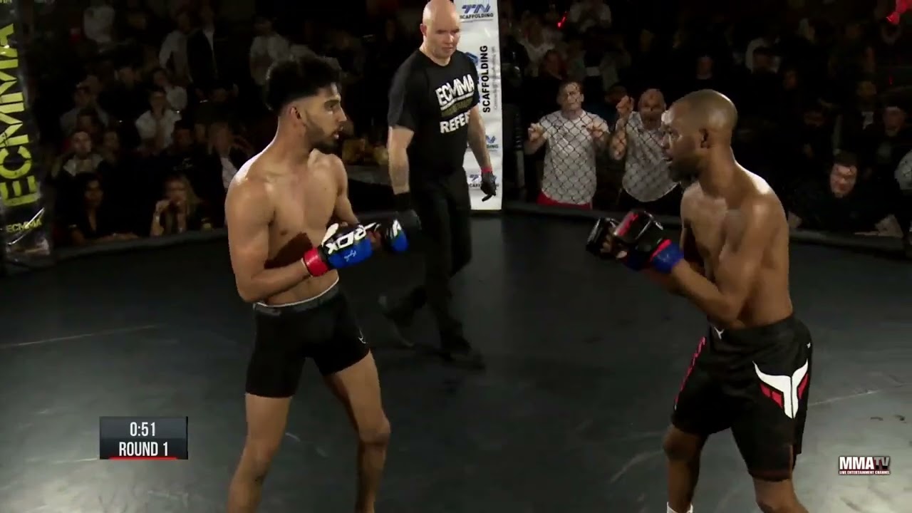 Aftab Lalldin vs Dean Duncan Am MMA (FIGHT OF THE NIGHT)