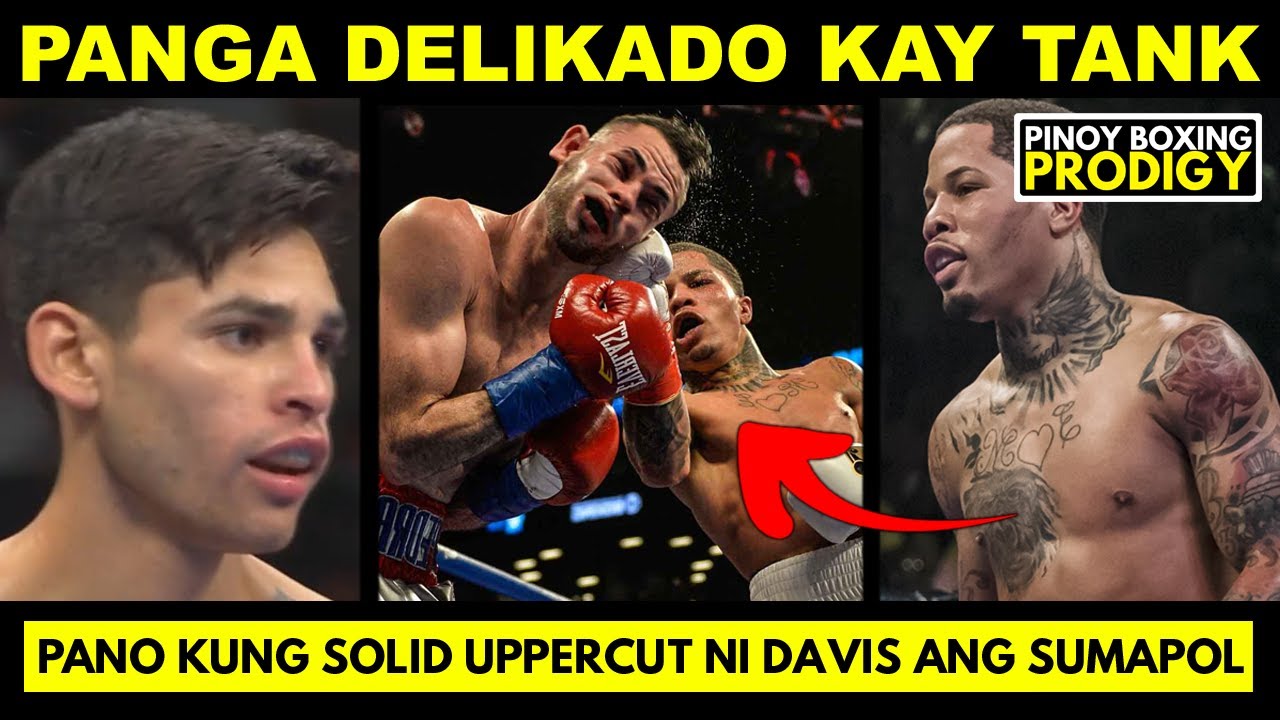 Ryan Garcia umubra kaya sa Upper Cut ni Tank Davis? | Baka BUMAGSAK ulit kung tamaan ng SOLID background