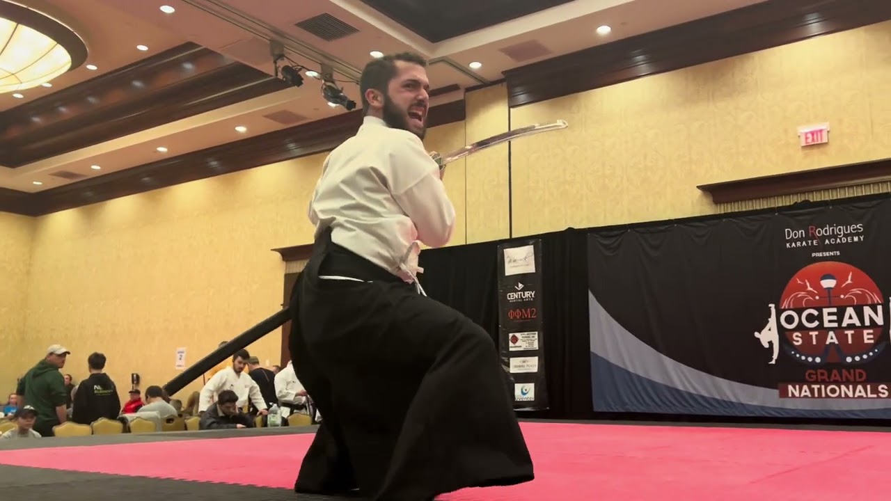 Michael Brumme Men’s Bladed Traditional Weapons - Ocean State Grand Nationals 2025 background