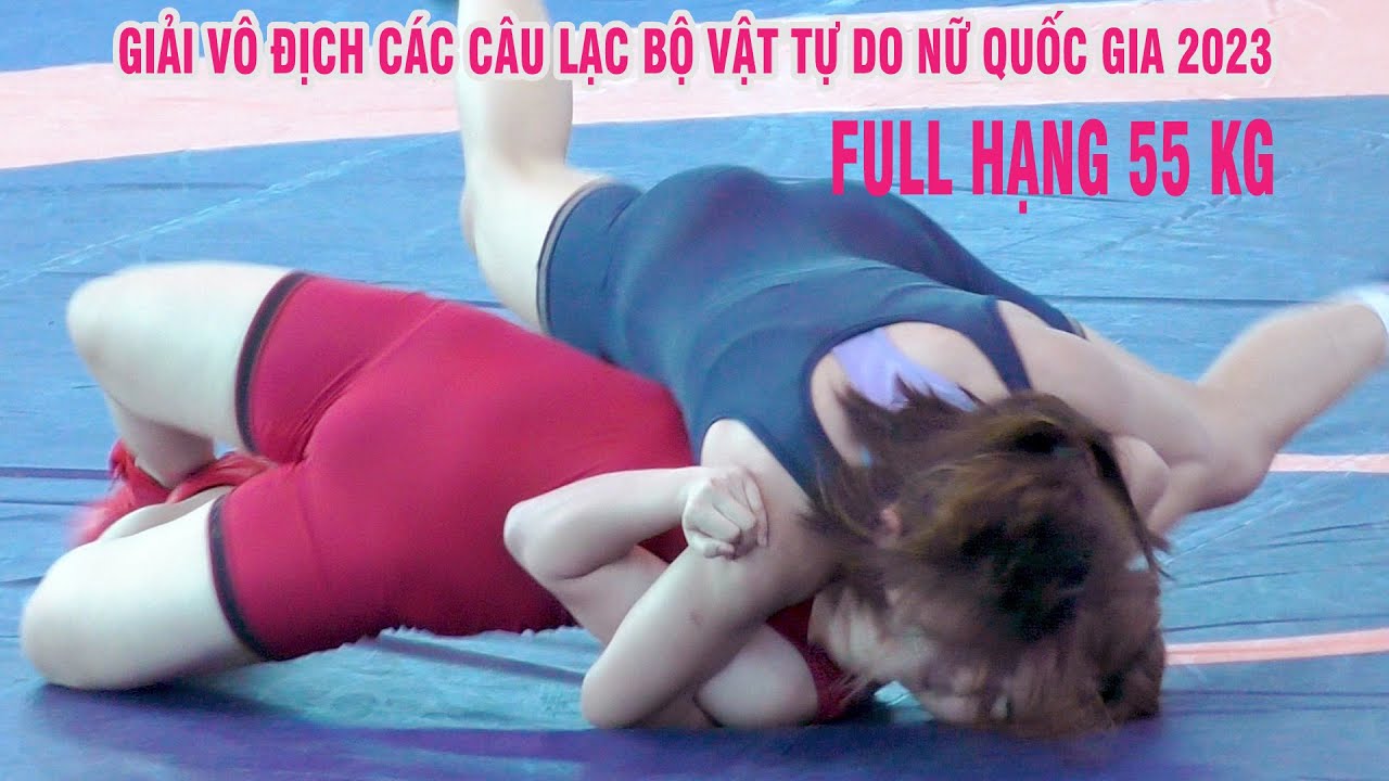 Vật Nữ. "Women's Wrestling" .Giải vô địch các clb Quốc gia - Full hạng 55 kg. cực hấp dẫn. background