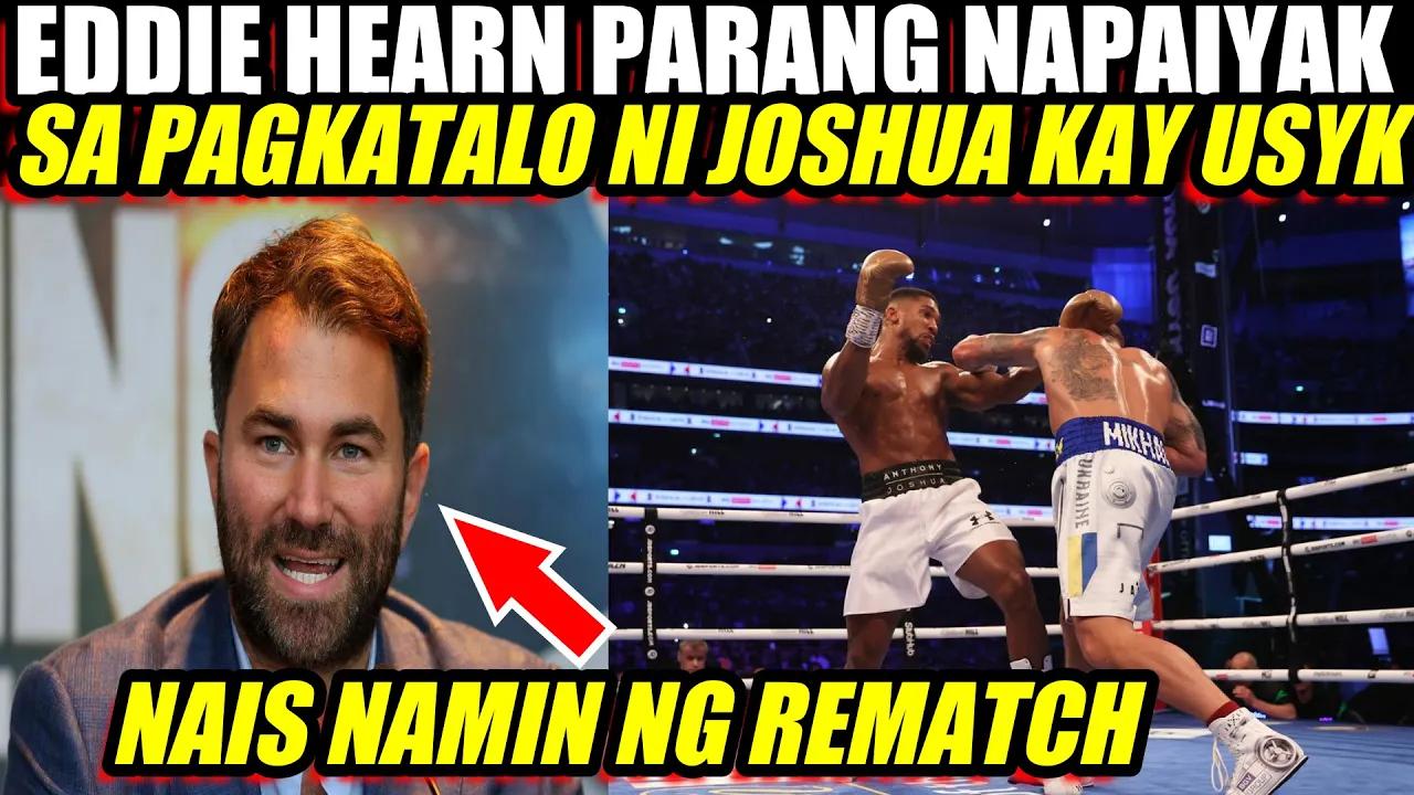 EDDIE HEARN PARANG MAPAIYAK SA PAGKATALO NI JOSHUA KAY USYK backdrop