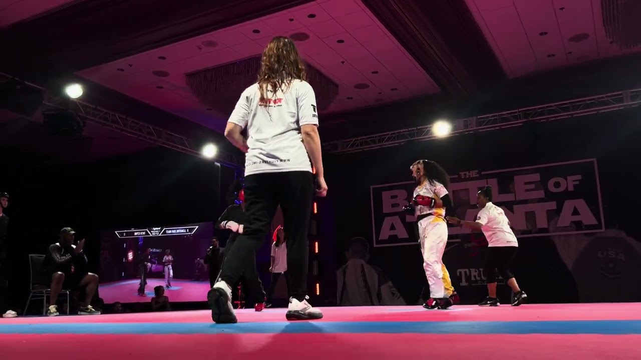 Team Paul Mitchell vs Team Impex/KTOC Women's Team Sparring Finals - Battle of Atlanta 2025 background