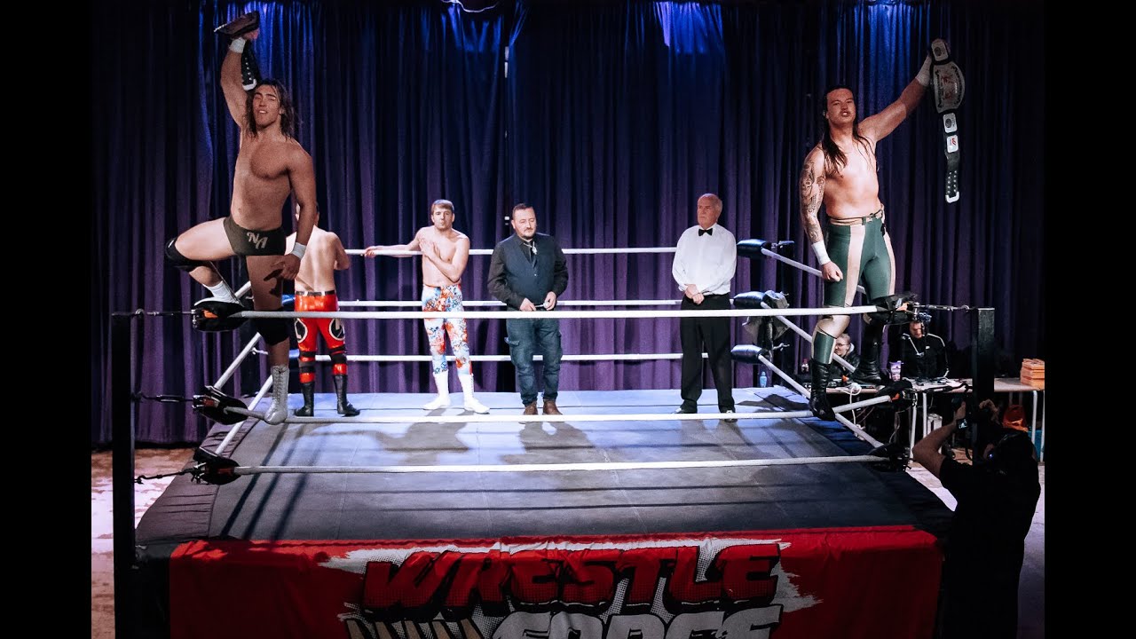 Nathan Angel & Brandon Lee vs Oli Peace & Kieron Lacey, South Woodham Ferrers, Dec 2nd 2023 background