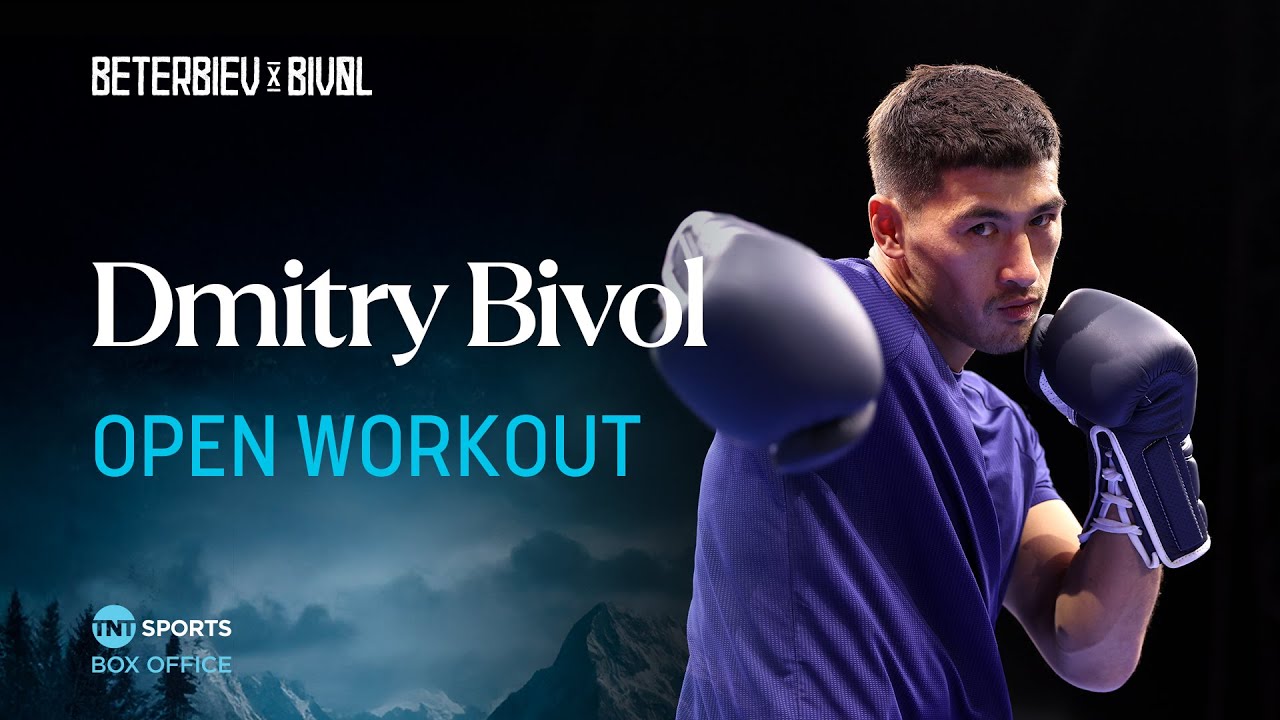 Dmitry Bivol showcasing his ELITE skill during his open workout 👌 🇸🇦 #BeterbievBivol background