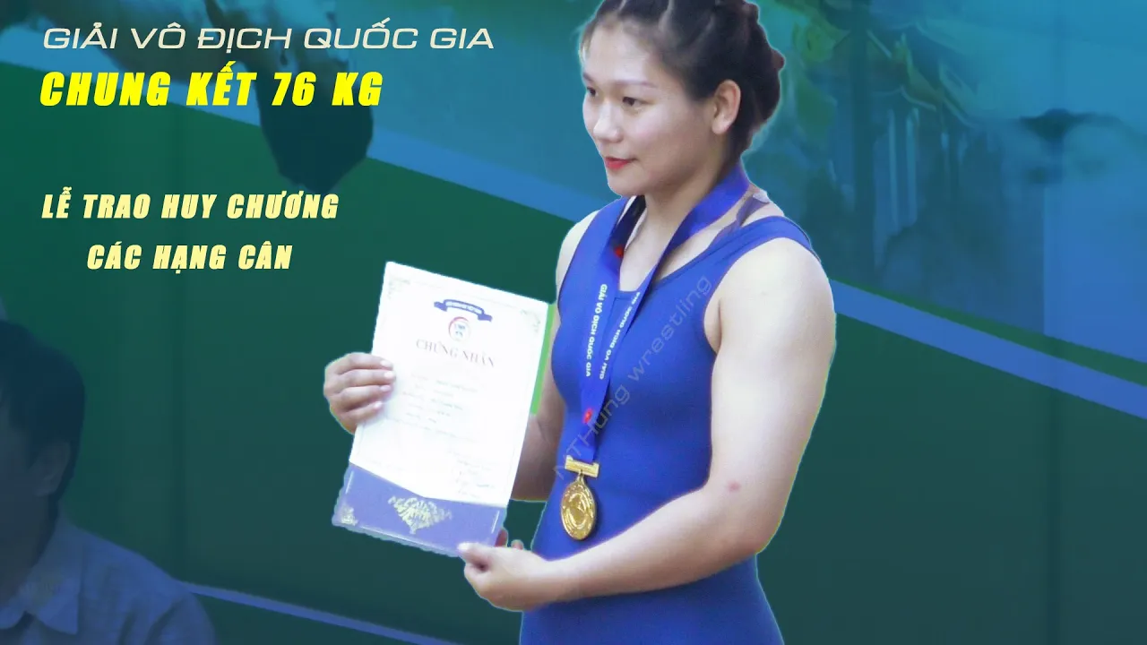 Vật Nữ Tam Đảo. Chung Kết 76kg và lễ trao huy chương VÔ ĐỊCH QUỐC GIA. Women wrestling. background