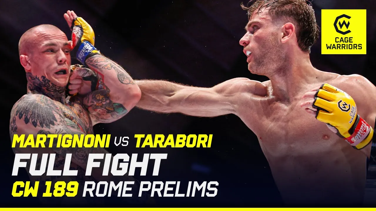 ONE TO WATCH ๐ ๐ฎ๐น | Matteo Martignoni vs. Luca Tarabori | FULL FIGHT | CW 189 Rome