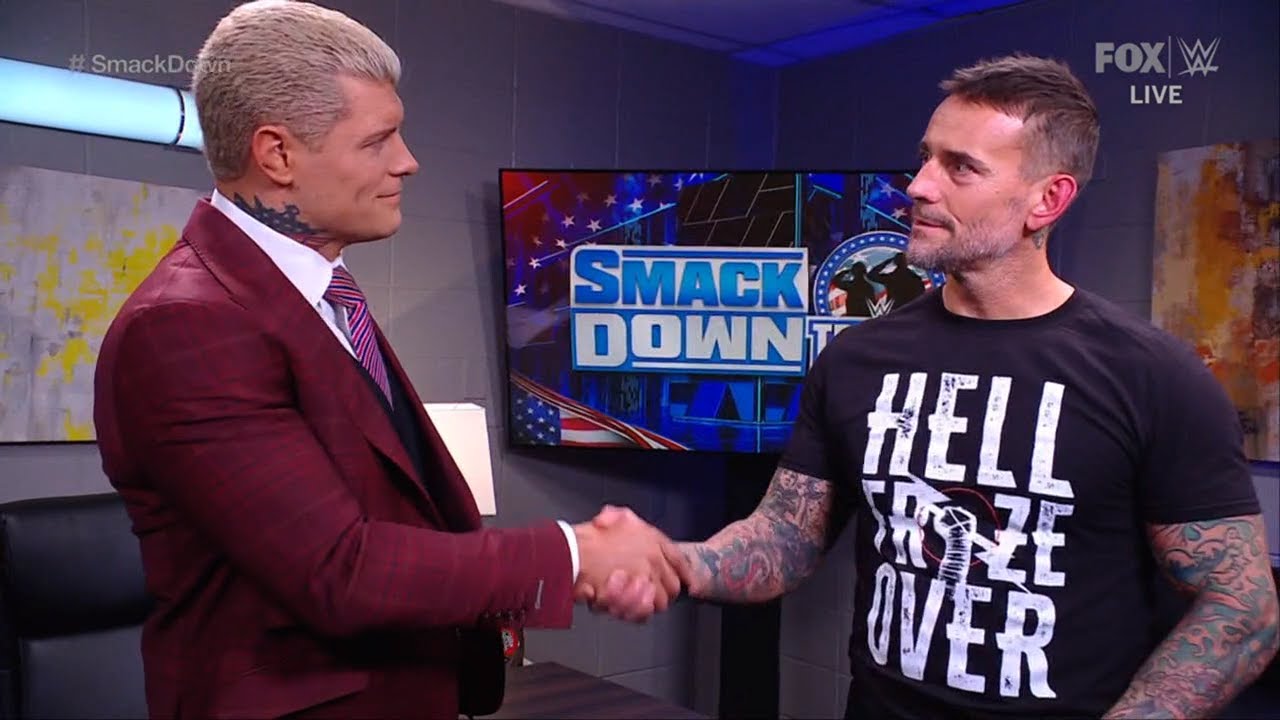 CM Punk reunites with Cody Rhodes - WWE SmackDown 12/8/2023 backdrop