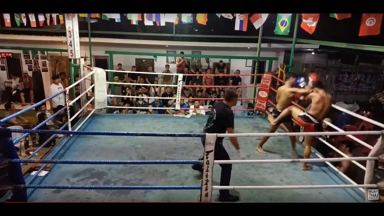 Muay Thai Fight | Pentor TrangSchool vs Krikthong ChinnarachMuayThai - 25 January 2023 | มวยไทย background