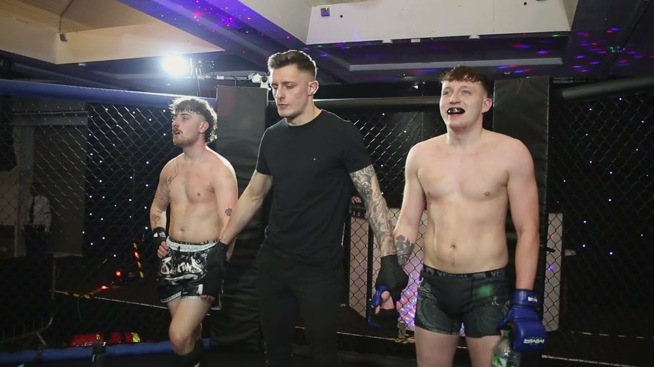 ULTRA MMA GLASGOW 270425 FIGHT 3 PAUL MITCHELL VS CAMERON MARTIN background