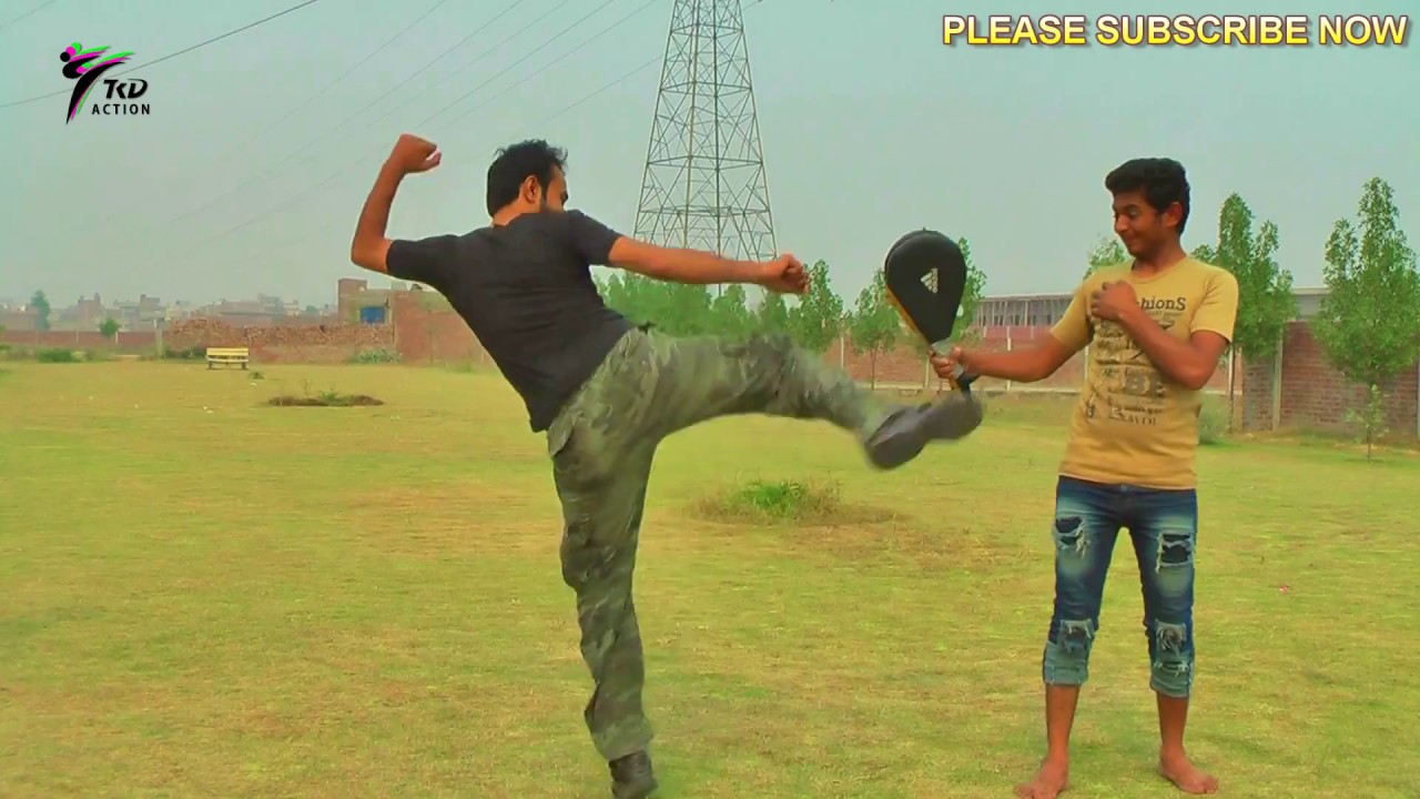 Taekwondo Guys Kicks Training @MrArslanTKD background