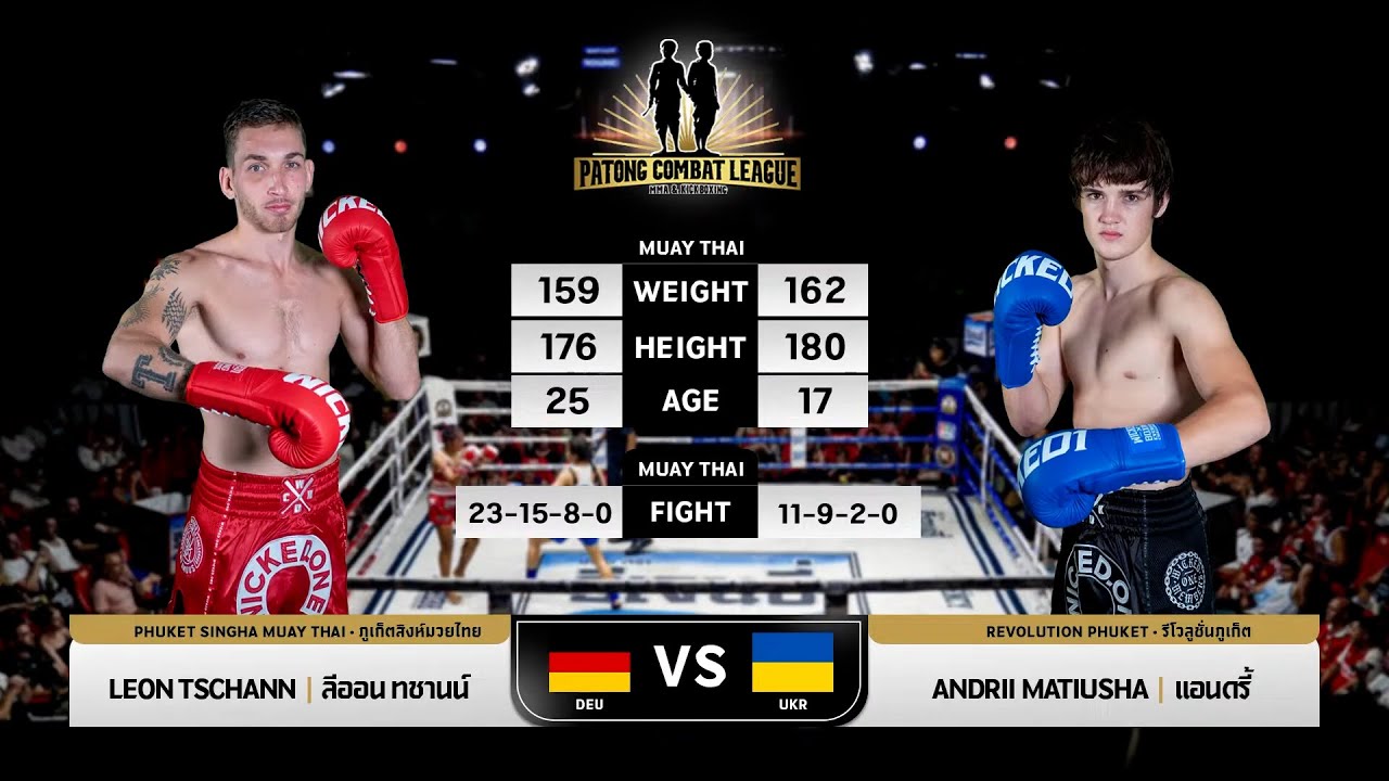 Leon Tschann VS Andrii Matyusha Patong Combat Sunday, August 31, 2025 background