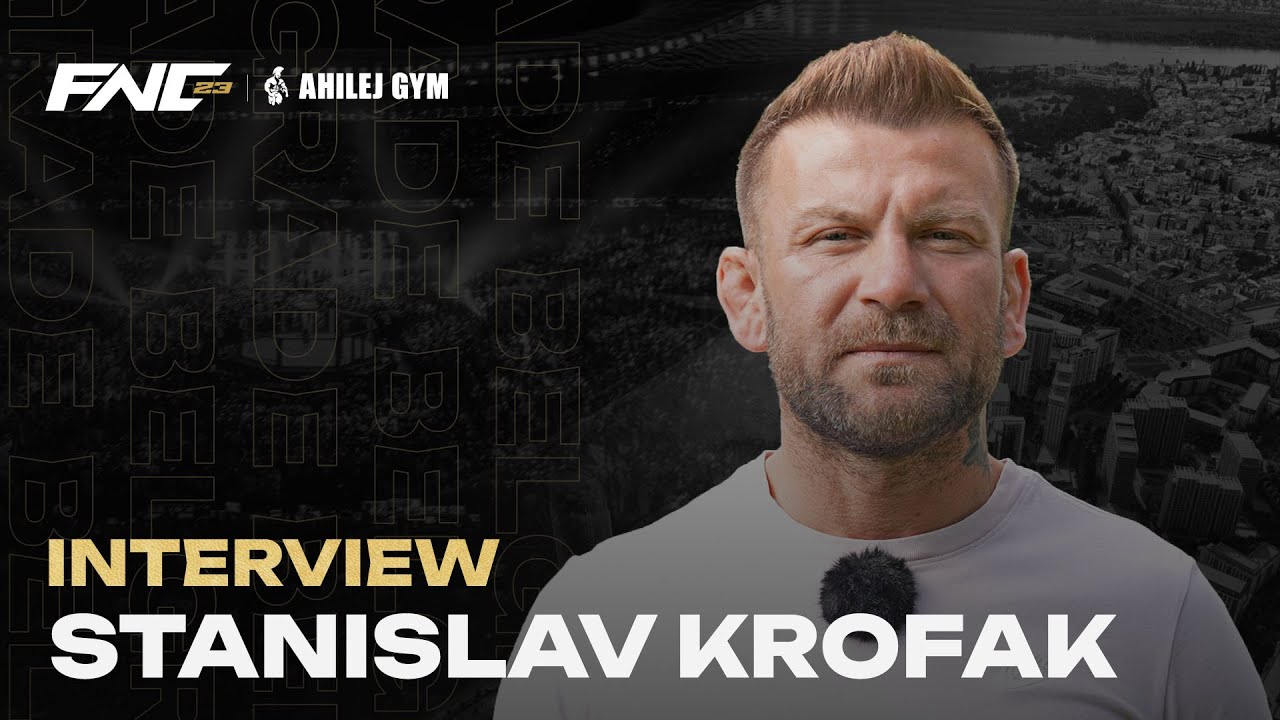 STANISLAV KROFAK | INTERVIEW | Ahilej FNC 23 powered by Meridianbet | Belgrade background