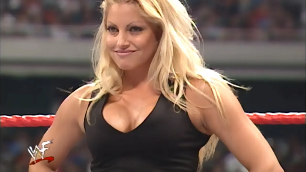 Lita & The Rock vs Trish Stratus & Triple H (4:3) - RAW IS WAR background