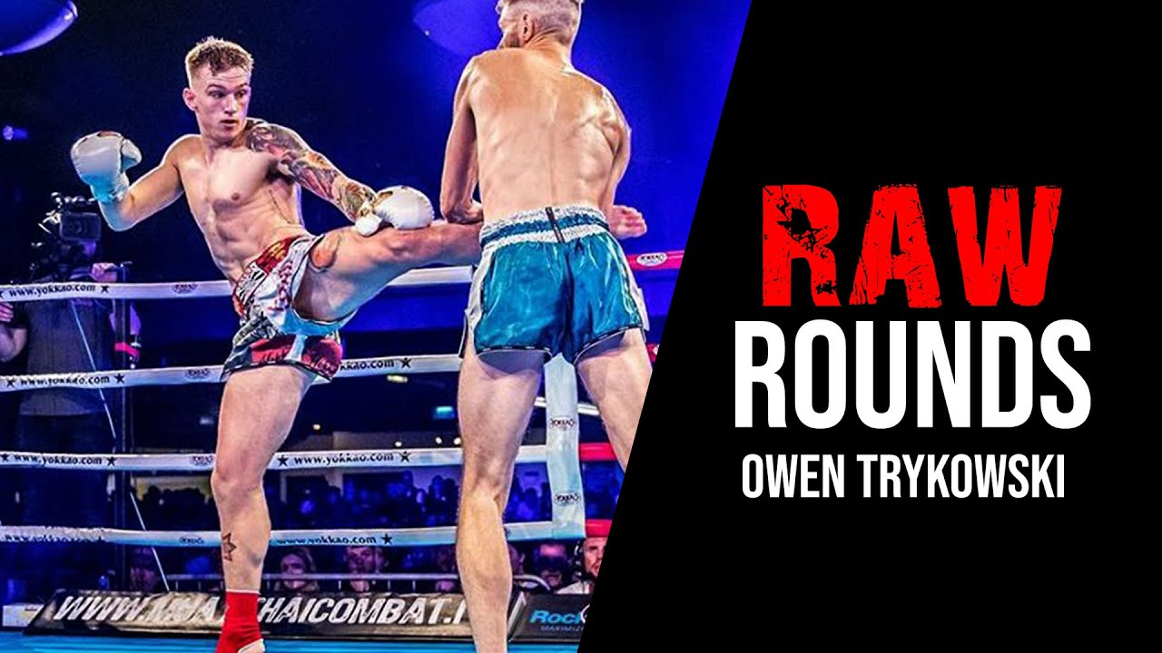 RAW ROUNDS Owen Trykowski Muay Thai Pad Work background