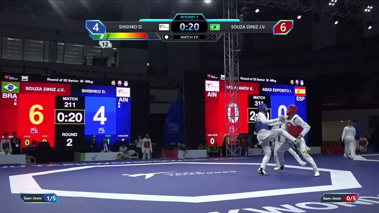 211 Round of 32 M 68kg AIN SHISHKO D BRA SOUZA DINIZ J V PGM background