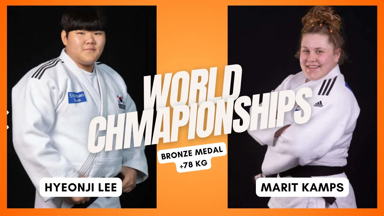Hyeonji LEE VS Marit KAMPS World Senior Championships 2025 Hungary Bronze medal contest +78 kg backdrop