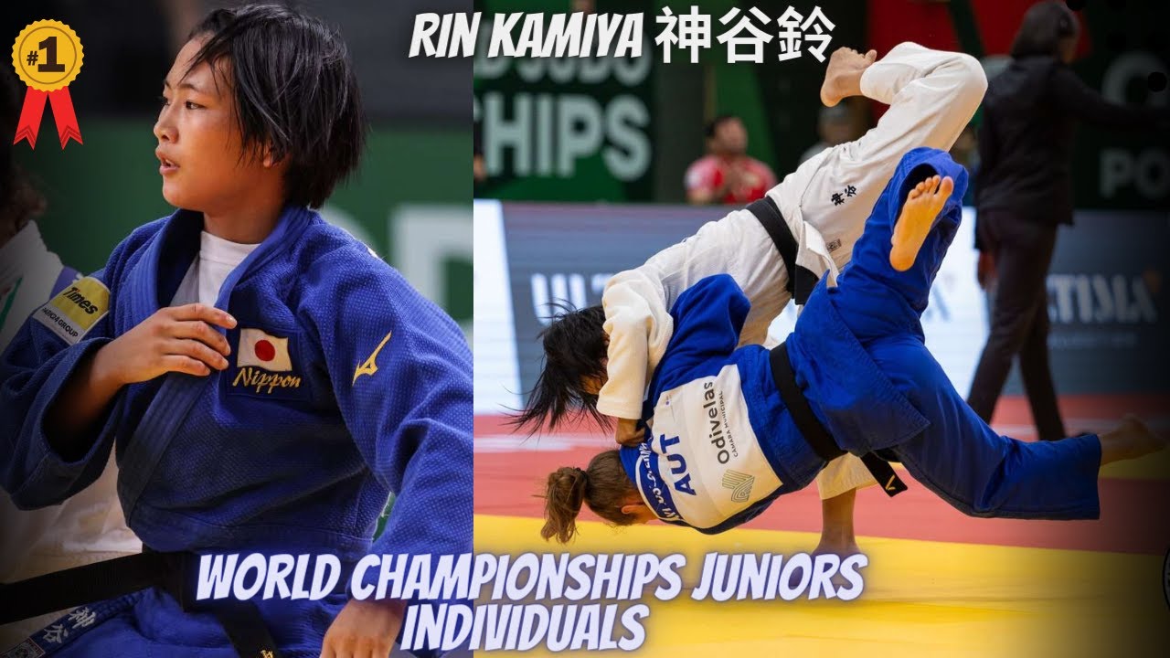 Rin KAMIYA- 神谷鈴 - Gold Medalist (-52Kg) - World Championships Juniors Individuals 2023- 柔道 backdrop