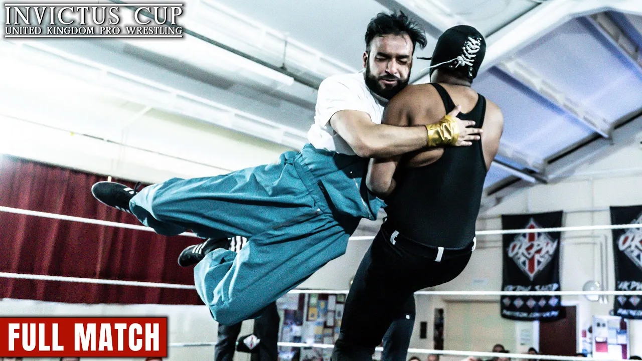 UKPW: FULL MATCH Freddy Hussain vs Guerrero Oscuro background
