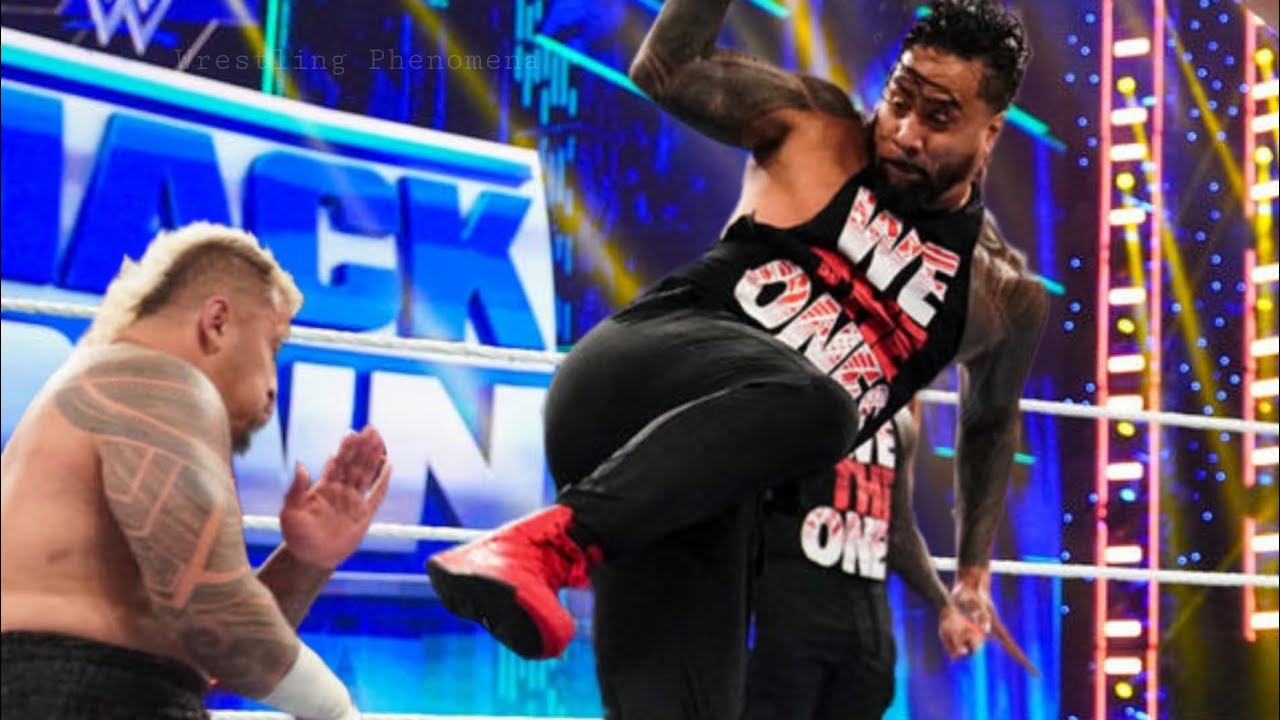 Jimmy Uso Brutal Attack Solo Sikoa & Takes His Revenge WWE Smackdown 2023 Highlights backdrop