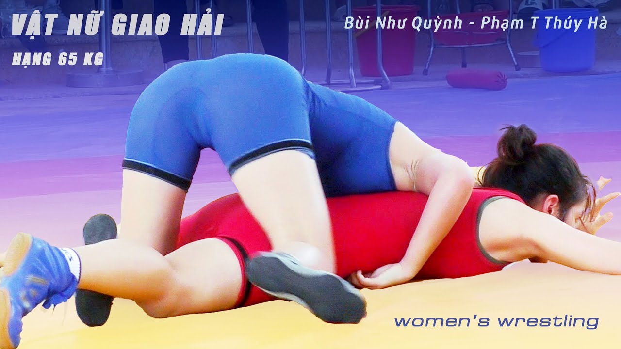 Vật nữ , Women wrestling- Trận 27. hạng 65 kg - (Vật Giao Hải) background