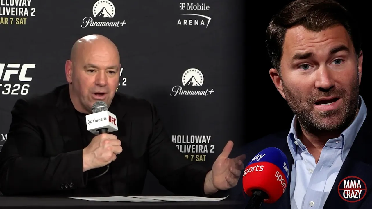 Dana White calls out Eddie Hearn "we'll go to the APEX & we can BOX"