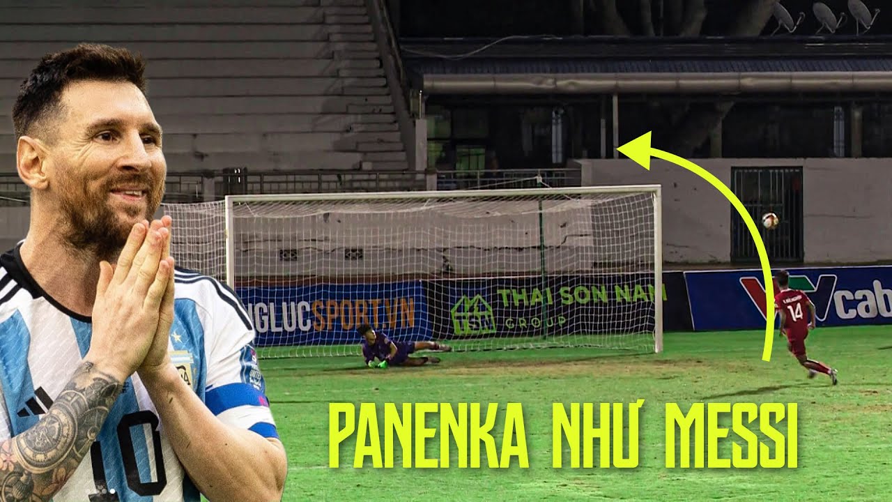 Pha đá cầu thủ U17 Thể Công Viettel Panenka như Messi và cái kết khiến đồng đội phải "bật ngửa" background