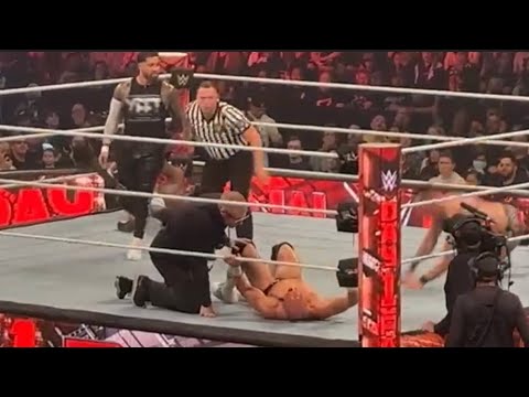 Giovanni Vinci Injured By Kofi Kingston - WWE Raw Day One 1/1/2024
