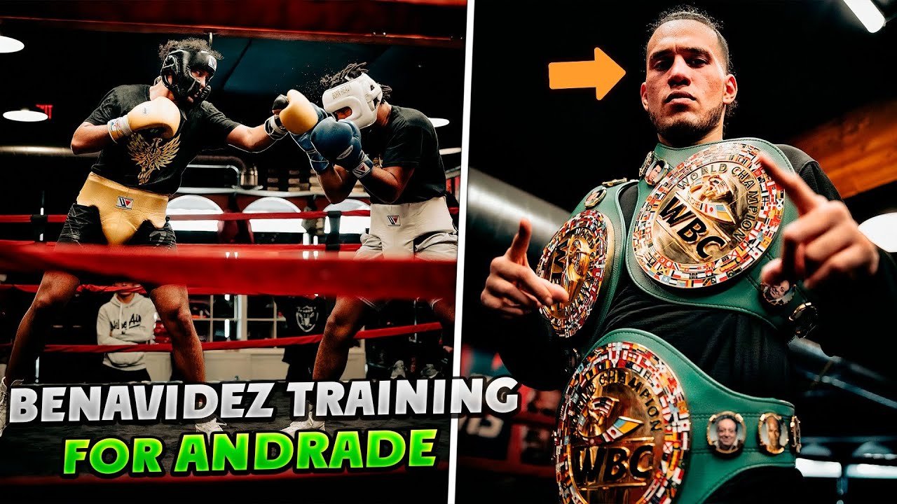 David Benavidez training for Demetrius Andrade | BOXING FULL FIGHT HD