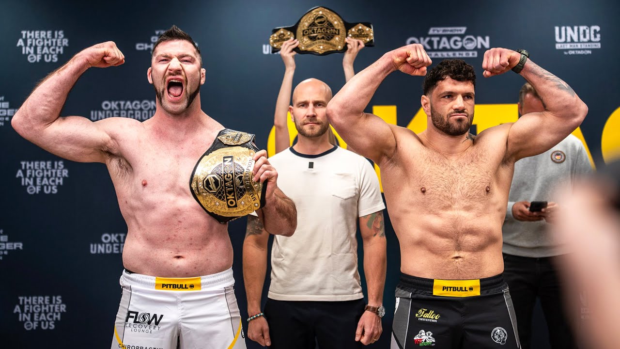 Official Weigh-In | OKTAGON 68 | Todev vs. Fluery background