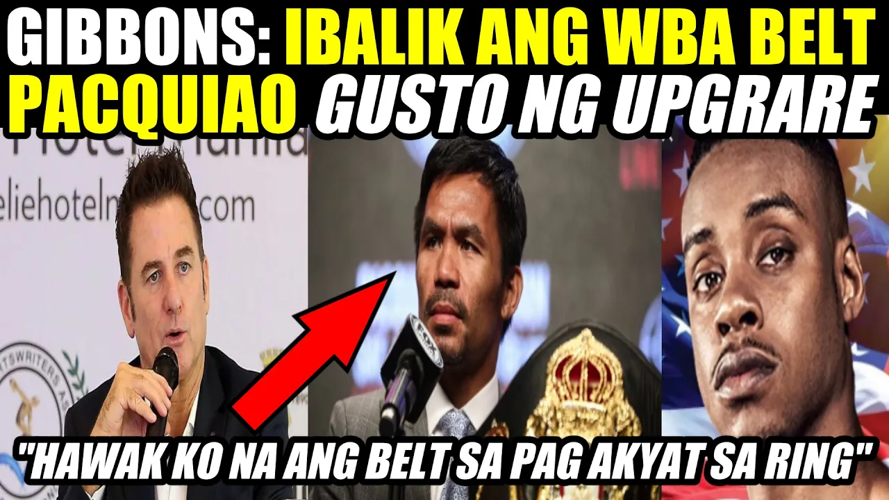 PACQUIAO GUSTONG HAWAK NA ANG WBA BELT SA PAG AKYAT SA RING KONTRA KAY SPENCE background
