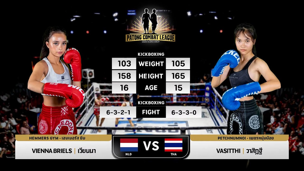 Vienna Louise VS Wasitthee Petchnumnoi Patong Combat League 17-8-2025 backdrop