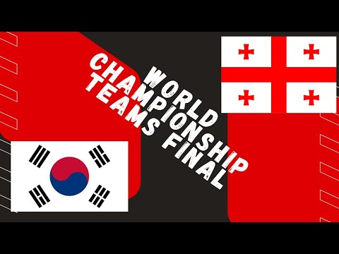 GEORGIA vs KOREA Teams Final World Senior Championships 2025 backdrop