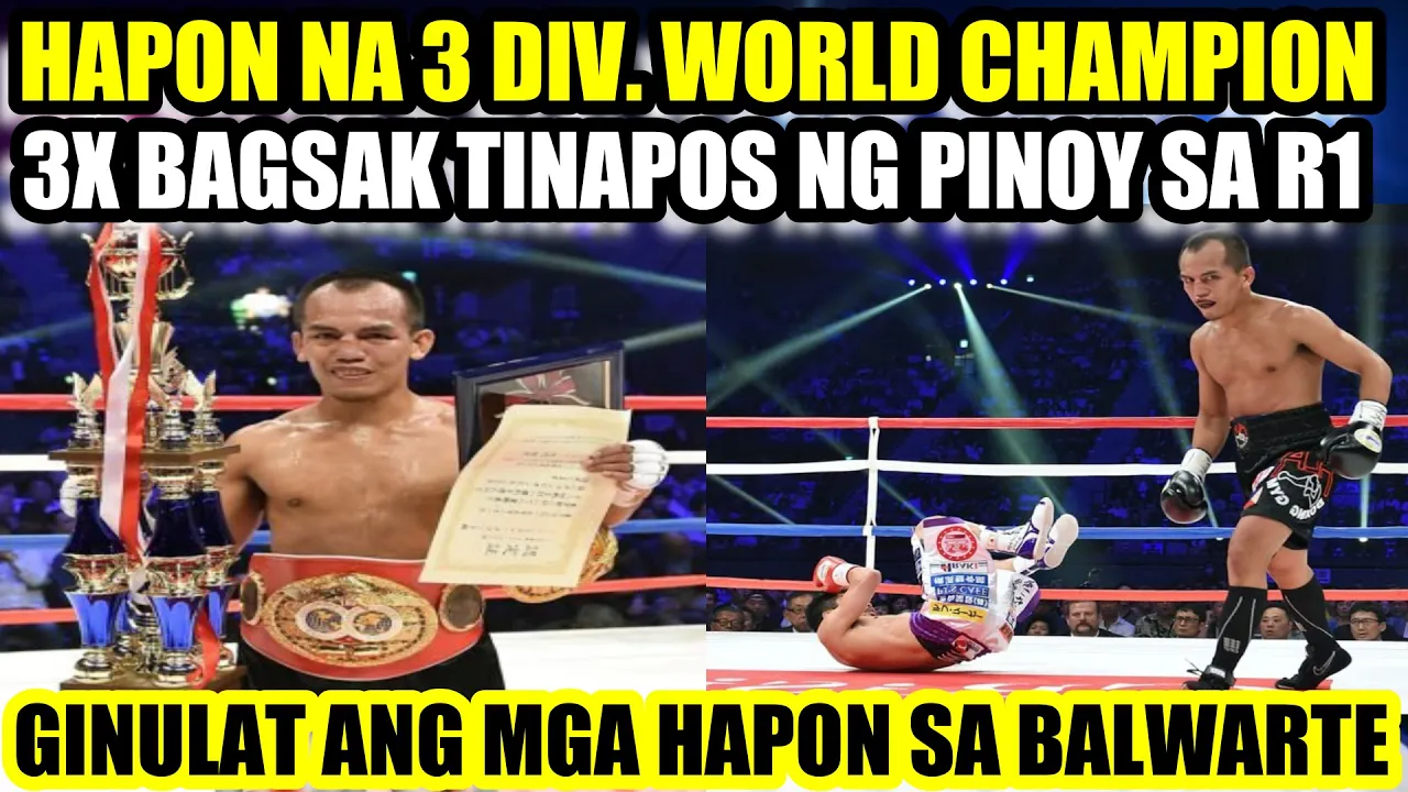 PINOY 3X PINABAGSAK ANG HAPON NA 3 DIV WORLD CHAMPION AT TINAPOS SA R1