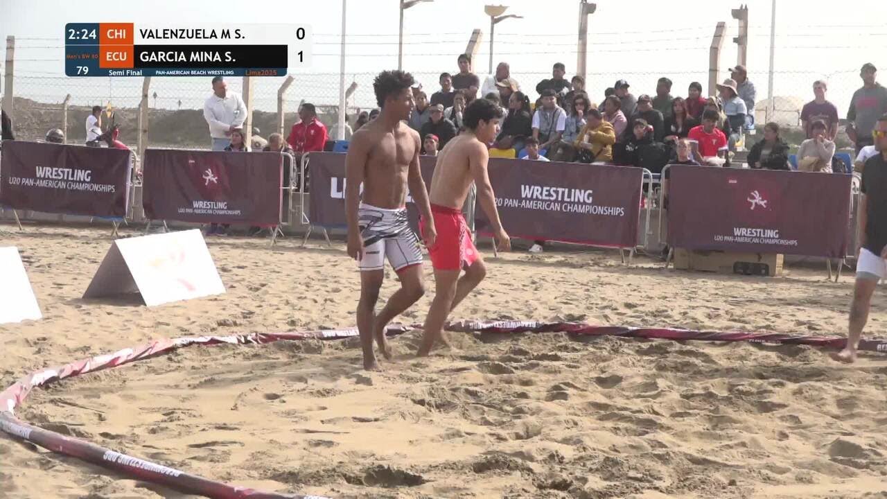 Santiago Ezequiel VALENZUELA MENDEZ (CHI) vs. Sixto Alberto GARCIA MINA (ECU) • Semi Final • Men's B