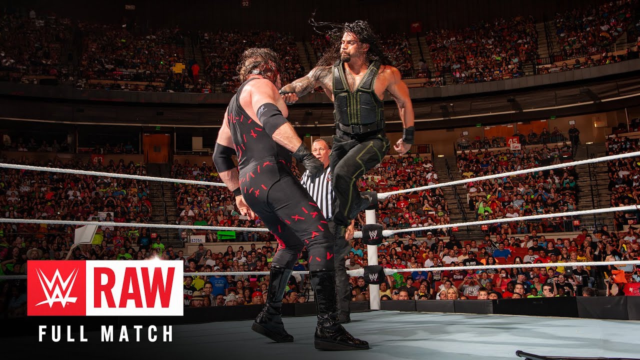 FULL MATCH: Roman Reigns vs. Kane | Last Man Standing Match: Raw, Aug. 4, 2014 background