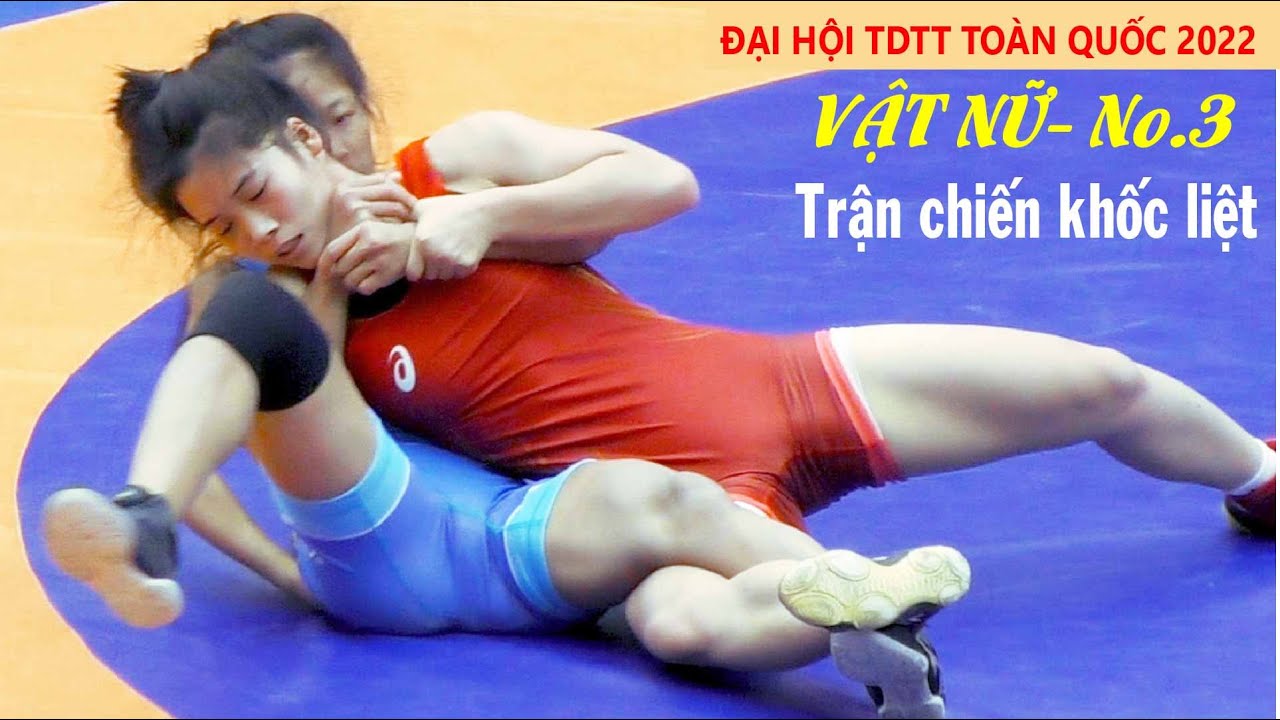 Vật nữ, Hạng 46 kg Thanh Bình - Thái Nguyên & Thị Huyền - Hà Nam .Women wrestling