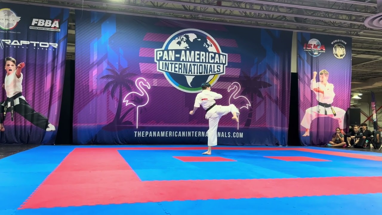 Reed Plourde 13 and Under Boys Traditional Forms Grands - Pan American Internationals 2025 background