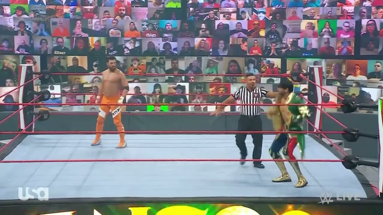 FULL MATCH - MANSOOR VS DREW GULAK background