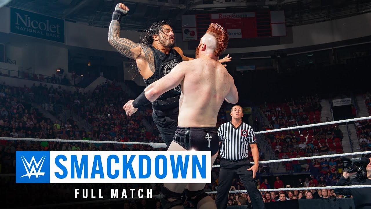 FULL MATCH: Reigns, Orton, Cesaro & Ambrose vs. Wyatt, Harper, Sheamus & Owens: SmackDown background