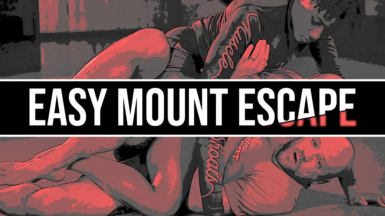 EASY MOUNT ESCAPE in BJJ (Alcatraz Escape) background