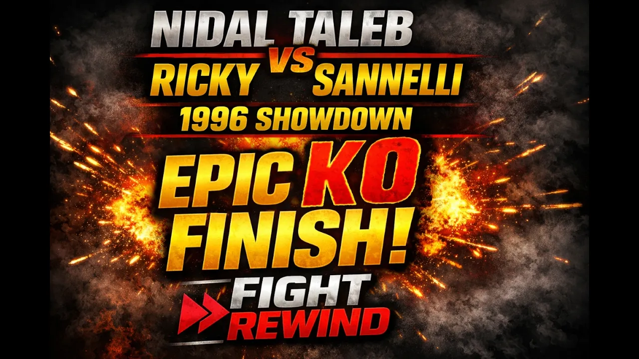 NIDAL TALEB vs RICKY SANNELLI (1996) – A CLASSIC STOPPAGE 🔥