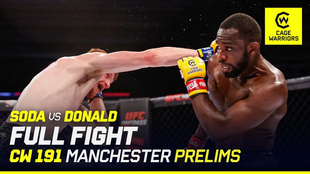 IMPRESSIVE DEBUT 🙌 | Christian Soda vs. Damon Donald | FULL FIGHT | CW 191 Manchester background