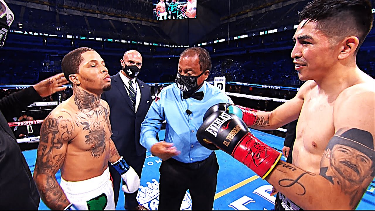 Gervonta Davis (USA) vs Leo Santa Cruz (Mexico) BOXING KNOCKOUT HIGHLIGHTS background