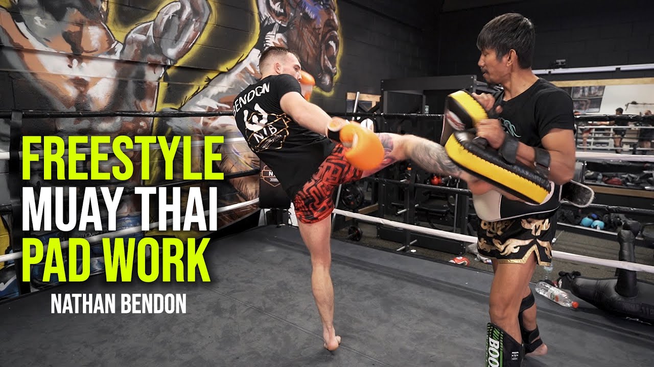 Freestyle Muay Thai Pad Work | Nathan Bendon | RAW ROUNDS background